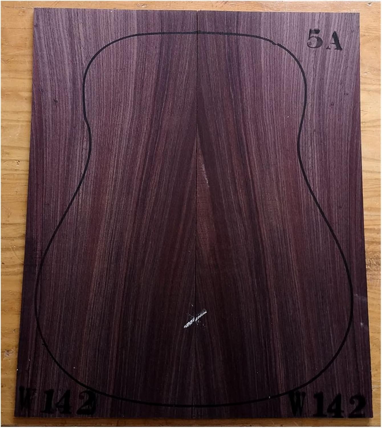 India Rose Wood Back Panel Wool Guitar Production Material Accessories DIY Guitar Kit (Color : 2)