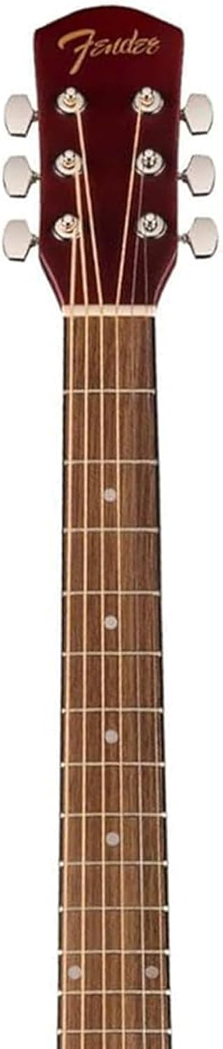 Fender Dreadnought Acoustic Guitar - Natural Bundle with Hard Case, Strap, Strings, Picks, and Austin Bazaar Instructional Video