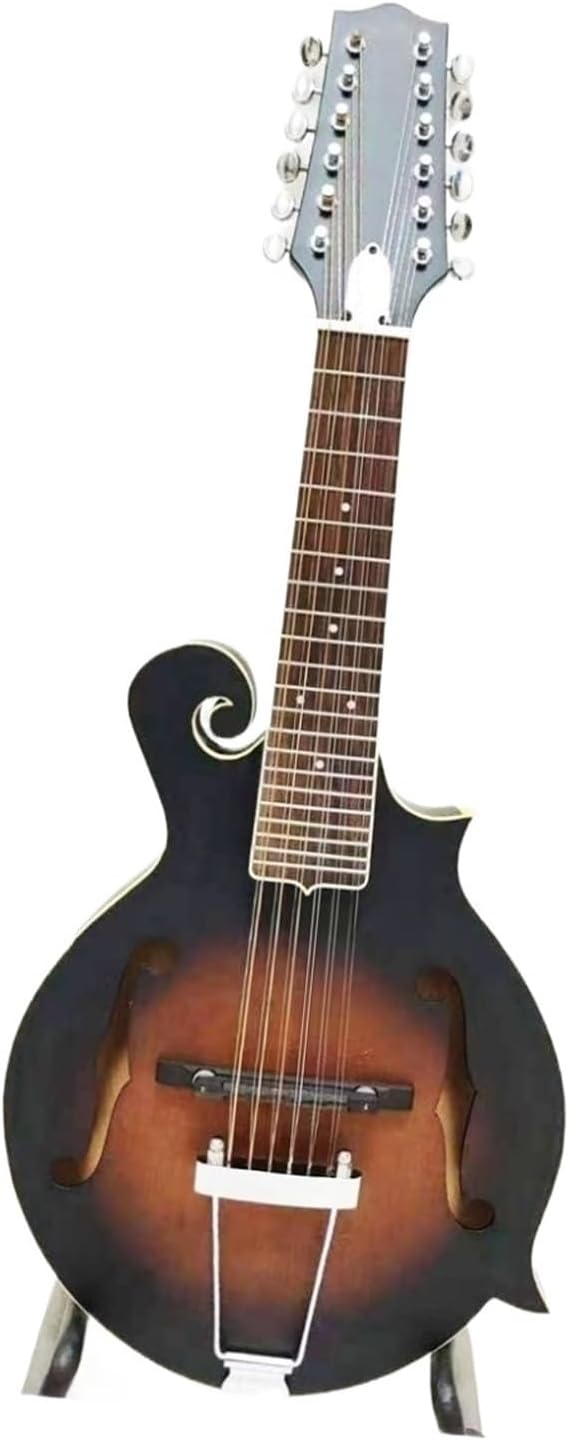 Mandolin Guitar F Type 12 String Spruce Maple Plywood Acoustic Instrument Professional Beginner Mandolin String Instrument