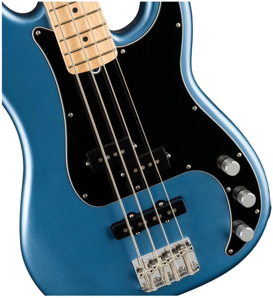 Fender American Performer Precision Bass, Satin Lake Placid Blue, Maple Fingerboard