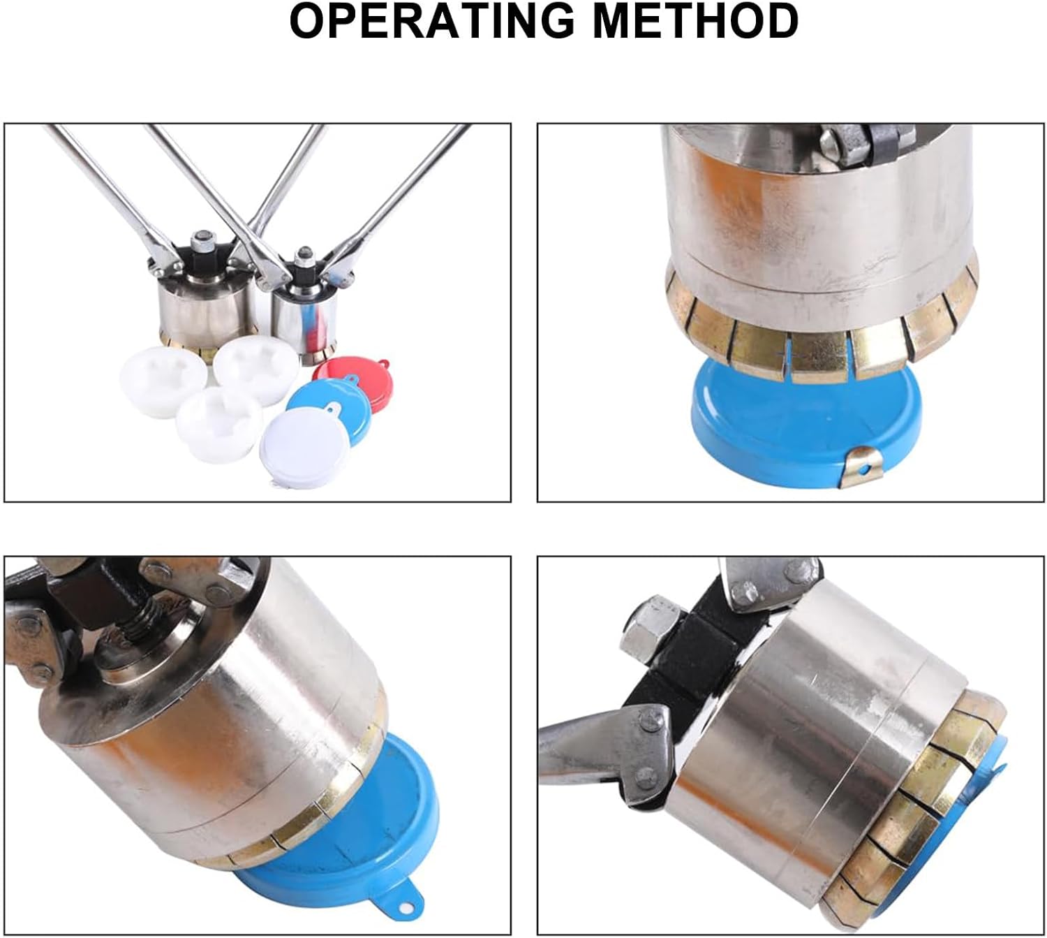 200L/53 Gallon Oil Drum Sealing Machine, Crimper Sealer, Oil Barrel Sealing Machine, Oil Barrel Cap Crimping Tool Crimper Sealer,70Mm-70mm