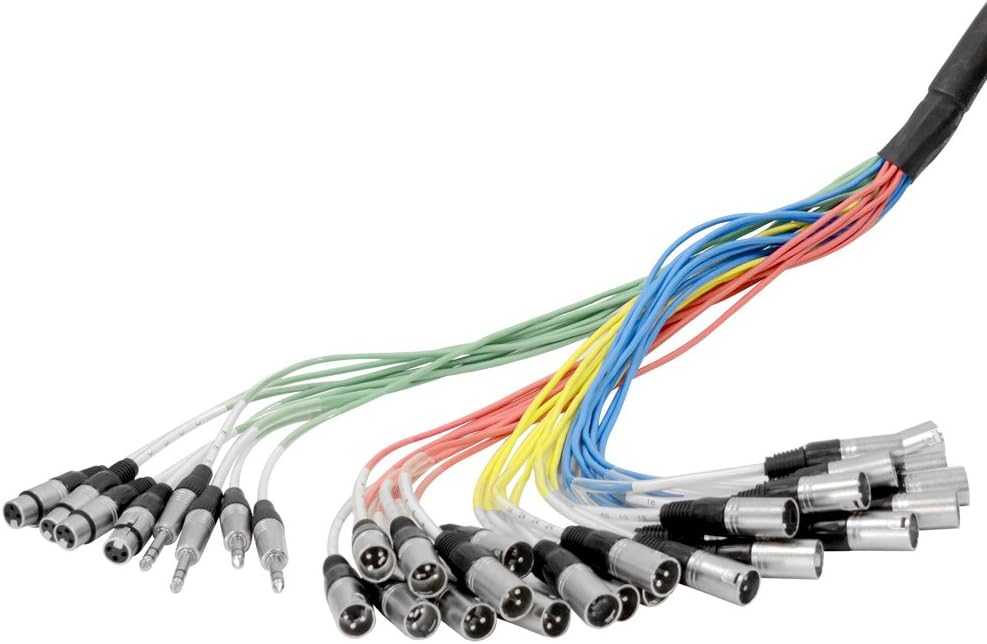 Seismic Audio SALS-24x8x200 24 Channel 200' Pro Stage XLR Snake Cable (XLR & 1/4