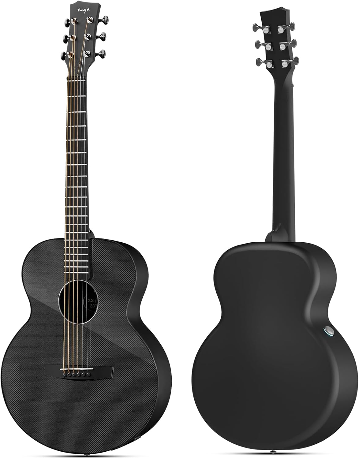 Enya Acoustic-Electric Guitar X3 Pro Mini Carbon Fiber Travel Guitar - 36