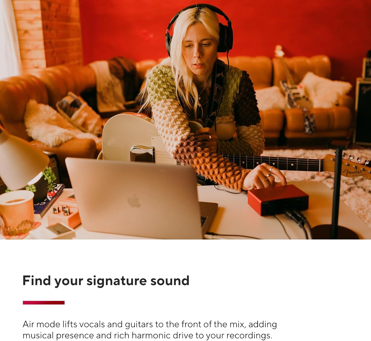 Focusrite Scarlett Solo 4th Gen USB Audio Interface, for the Guitarist, Vocalist, or Producer — High-Fidelity, Studio Quality Recording, and All the Software You Need to Record (Renewed)