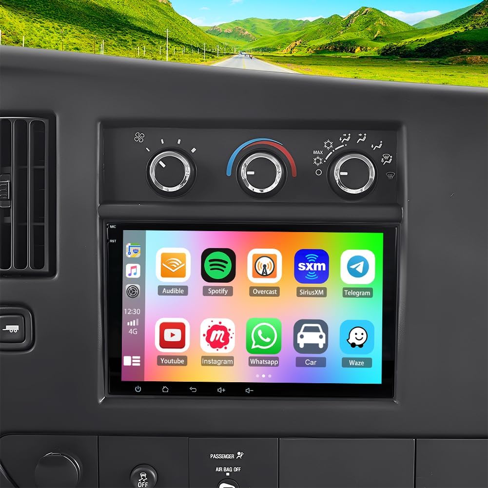 Android 14 Double Din Car Stereo Radio for Chevrolet Express 2008-2024 8