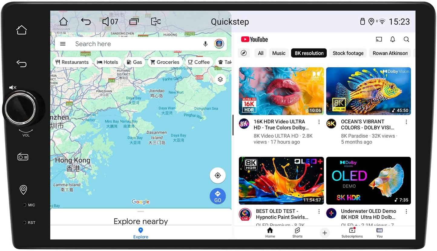 JOYING Double Din Radio 9 Inch Car Stereo with Apple Carplay & Android auto, Android 13 Head Unit 8GB+128GB with Mirror Link, AM/FM, Bluetooth, SWC, GPS(JY-UTD07N8)