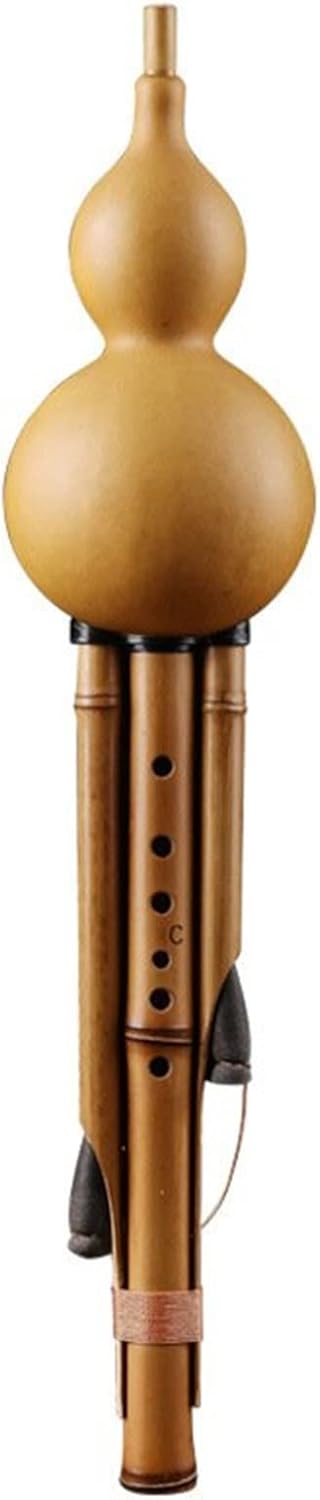 FLFL Hulusi Seven-Hole Cucurbit Flute Playing Type Handmade Hulusi (Color : D-Tune)