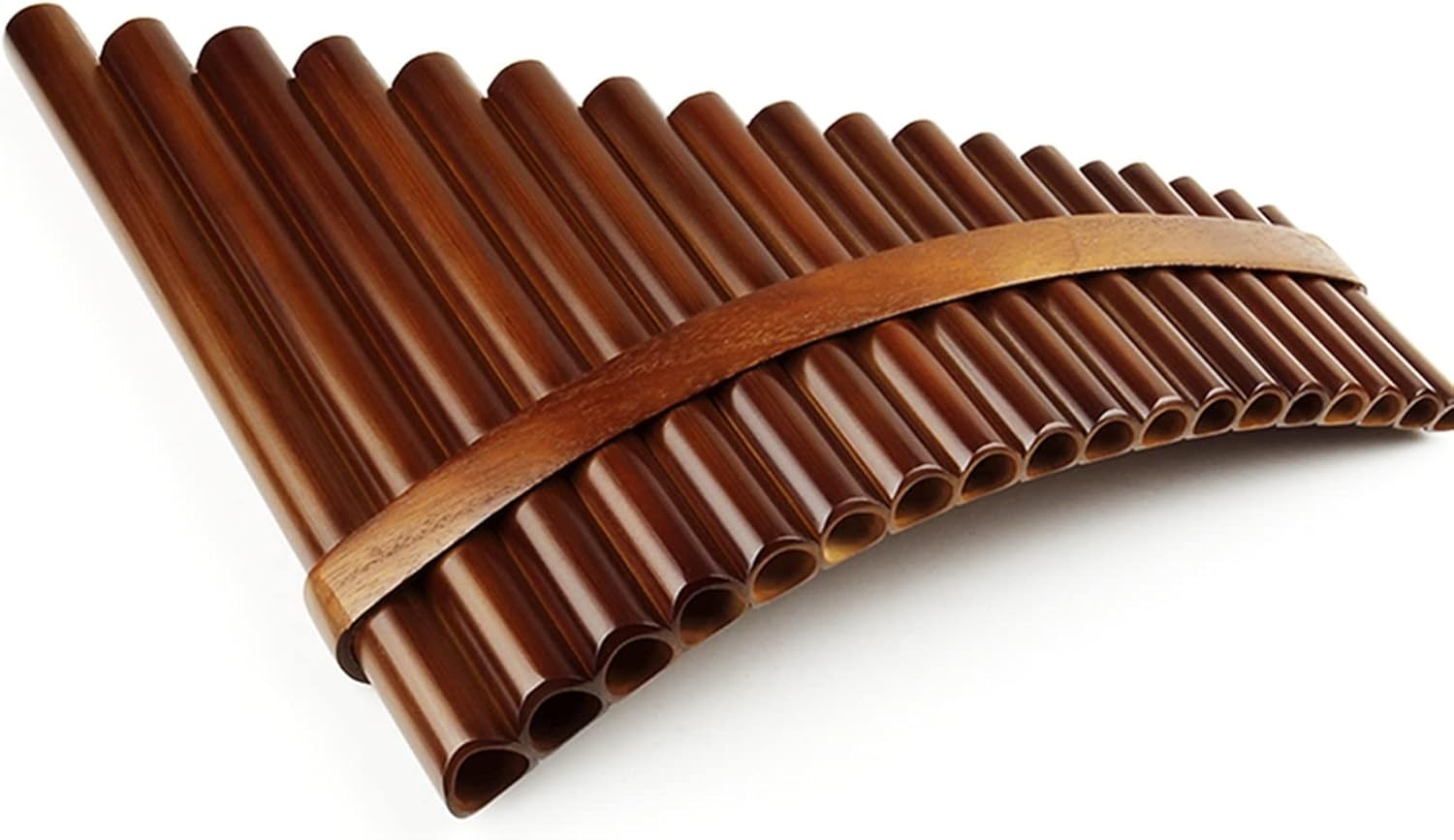 18 Pipes Pan Flute F Key Musical Instruments Brown Color Pan Flute Woodwind Instrument Handmade Panpipes