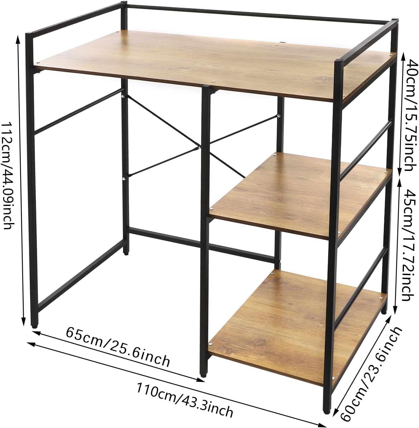 3-Tier Washing Machine Storage Shelf, Heavy-Duty Laundry Room Storage Organizer with 3 Shelves and Footpads, Bathroom Washer Dryer Storage Shelf for Placing Drum Washing Machines, Dryers