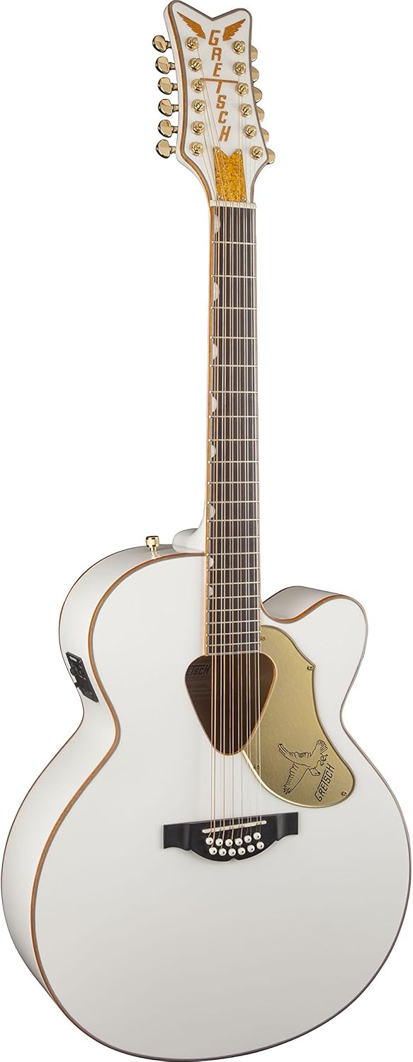 Gretsch G5022CWFE-12 Rancher Falcon White 12-String Acoustic-Electric Guitar