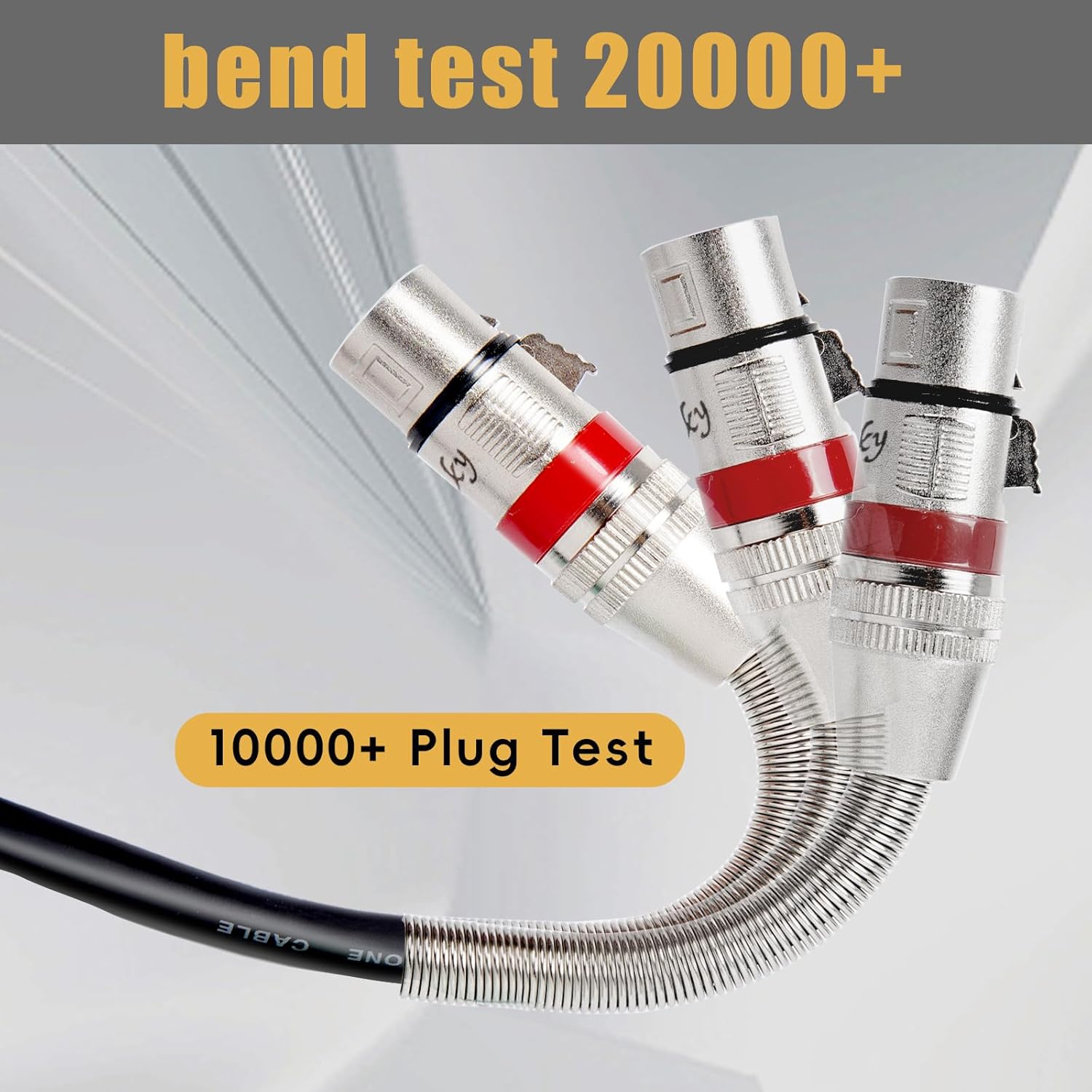 XLR Cables 20FT 10 Pack, Heavy Duty Oxygen-Free Copper 3-Pin Balanced Shielded XLR Male to Female Microphone Cable for Recording Studio Speaker, PA Systems, Audio Mixer and More