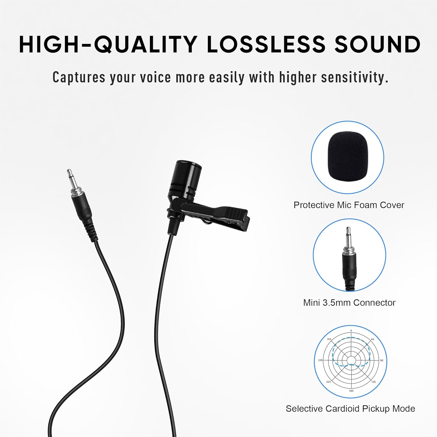 UG-550 Lapel Microphone Wireless Lavalier System, 4 Channel Professional UHF Microphone System with 4 Lavalier 4 Headset Mics for Singing Meeting Church Event TV Speaker (4 Bodypack)