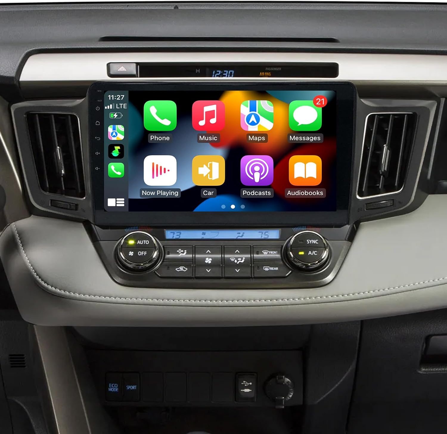 4GB + 64GB Radio for Toyota RAV4 2013-2018 Car Stereo 10.1 inch Touch Screen Wireless Carplay & Android Auto 8 Core Head Unit Bluetooth Backup Camera RDS FM WiFi GPS Navigation