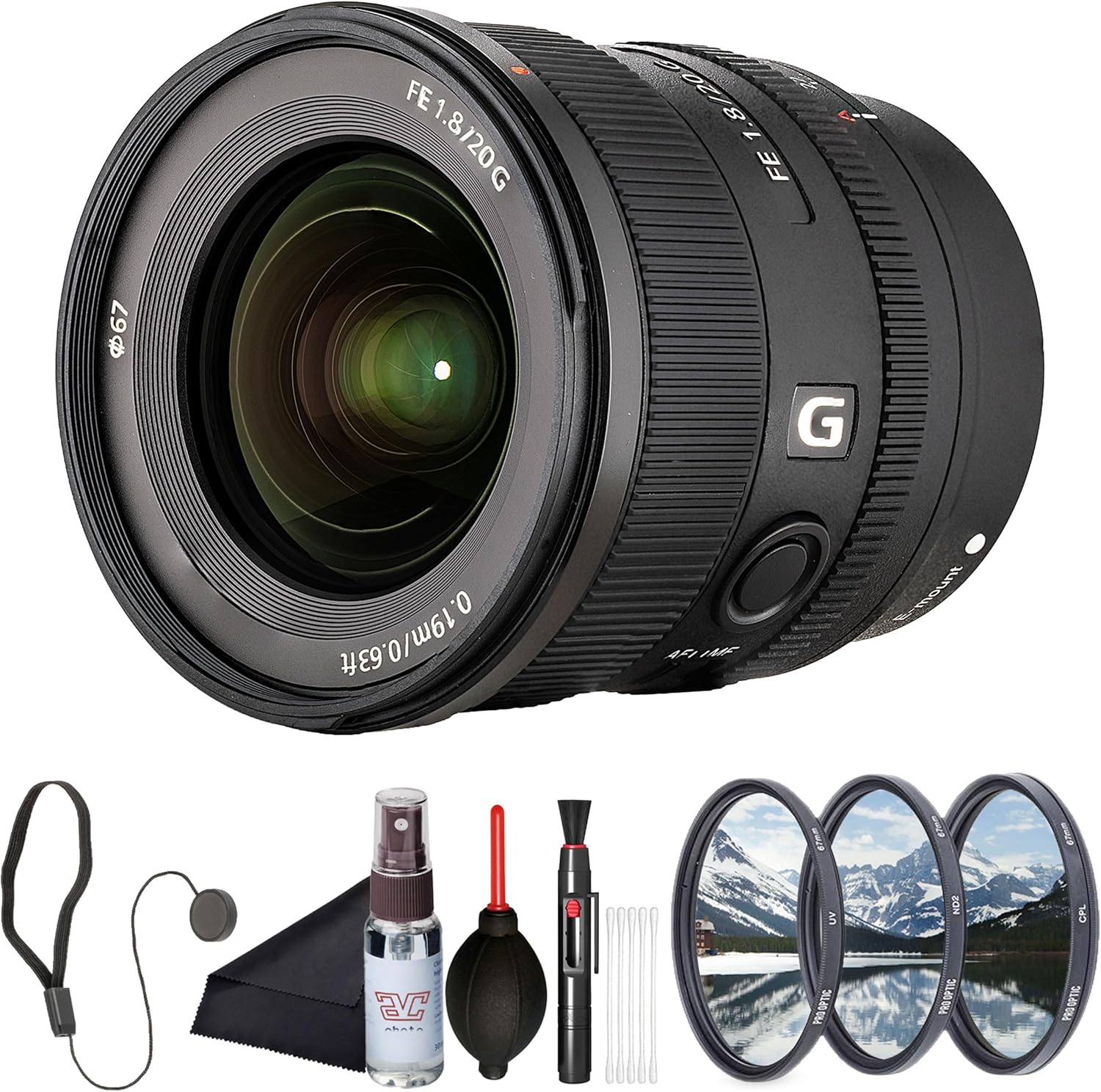 Sony FE 20mm F1.8 G Ultra-Wide Prime Lens (SEL20F18G) – Full-Frame E-Mount | Bright F1.8 Aperture | G Lens Optics | Filter Kit, Cap Keeper, Cleaning Kit