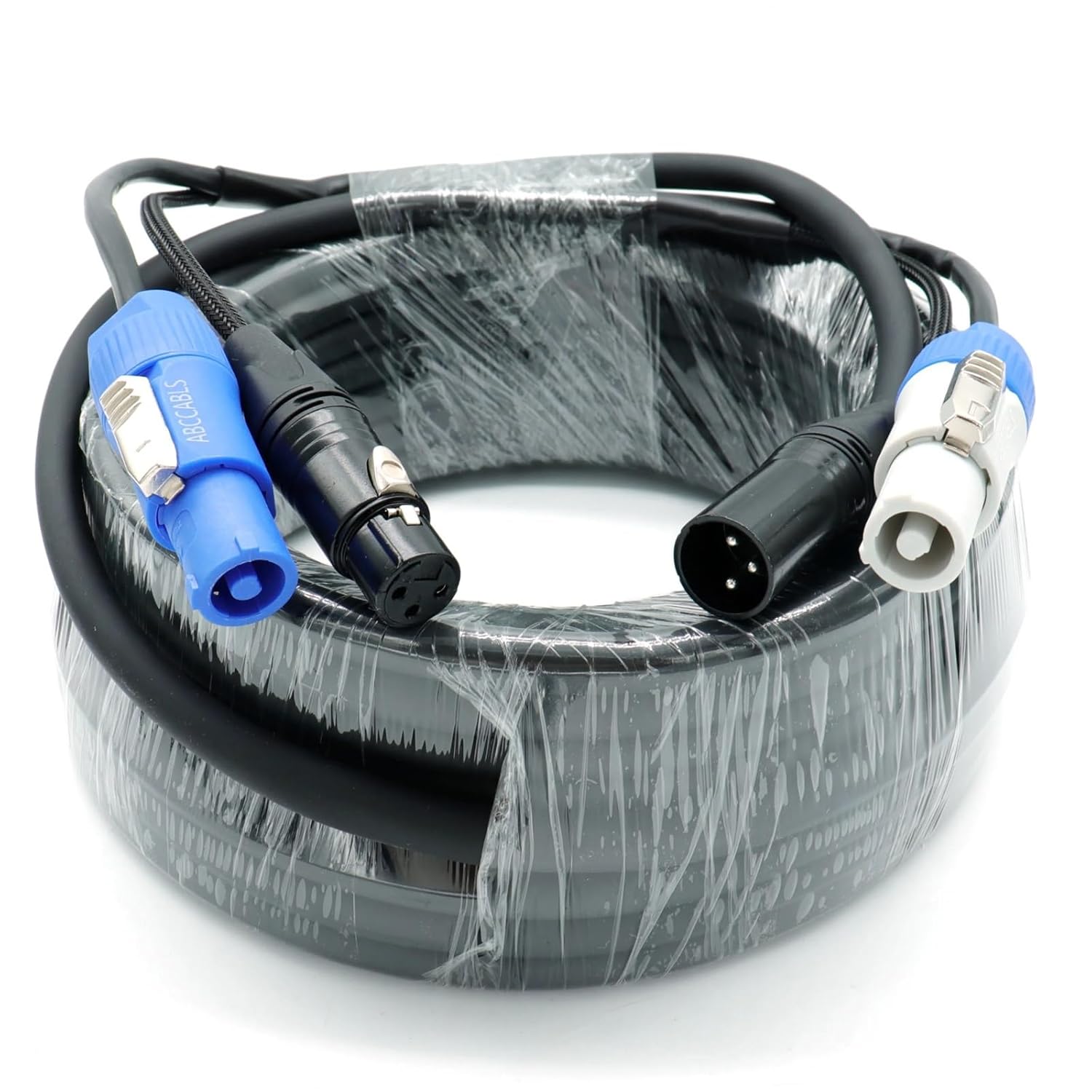 DMX Cable 3pin XLR Power Combo Cable for Stage Light Audio(5)