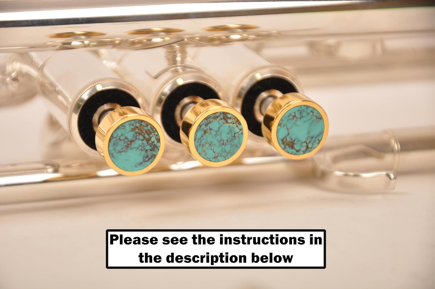HEAVY Trumpet custom finger buttons for all Yamha (All YTR), Stomvi, Shagerl, Carol Brass and Fides Trumpets, Yamaha flugelhorn 631/731, Yamaha cornet models (Raw Brass, Lapis Lazuli)