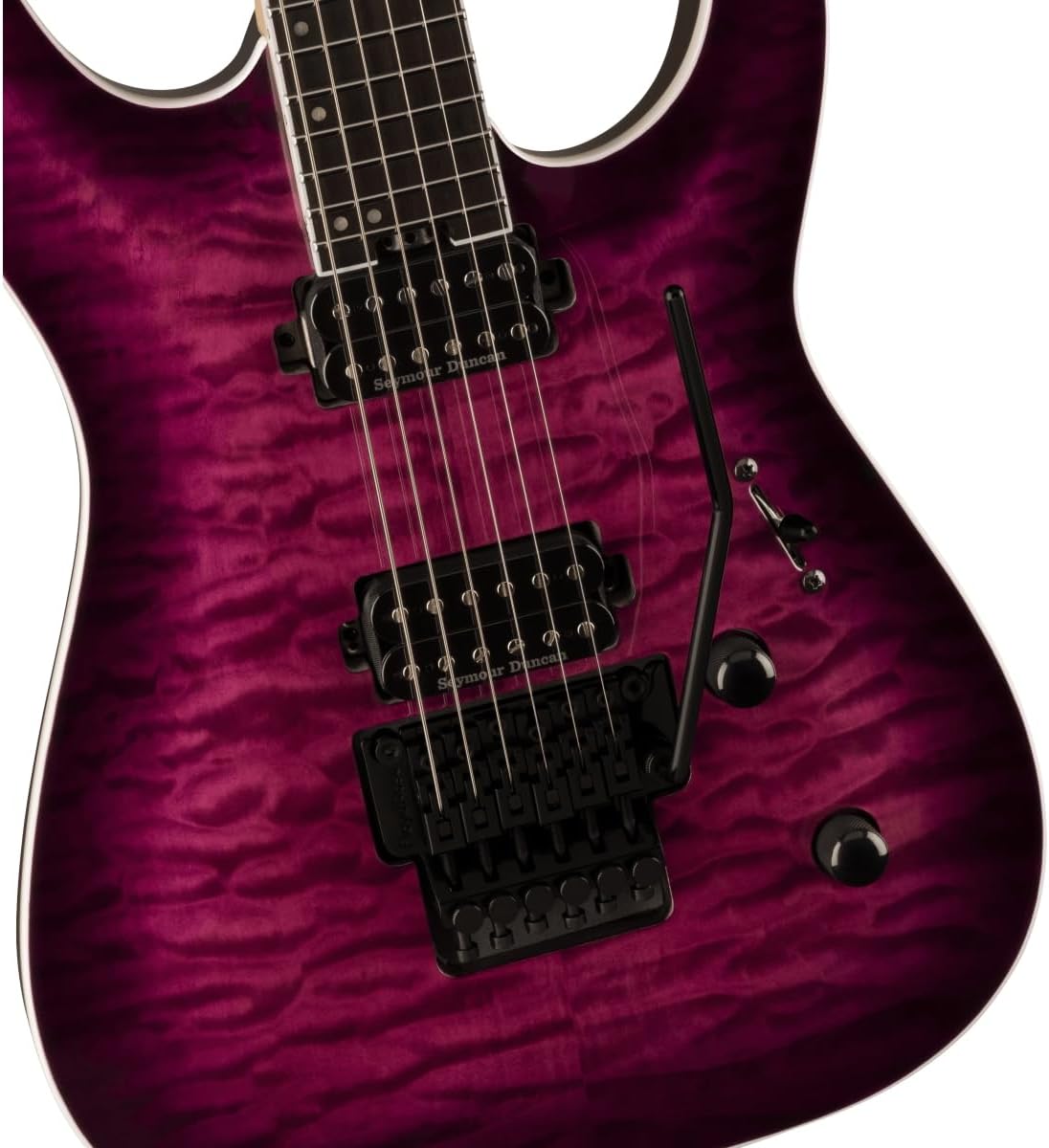 Jackson Pro Plus Series Dinky DKAQ Electric Guitar - Transparent Purple Burst