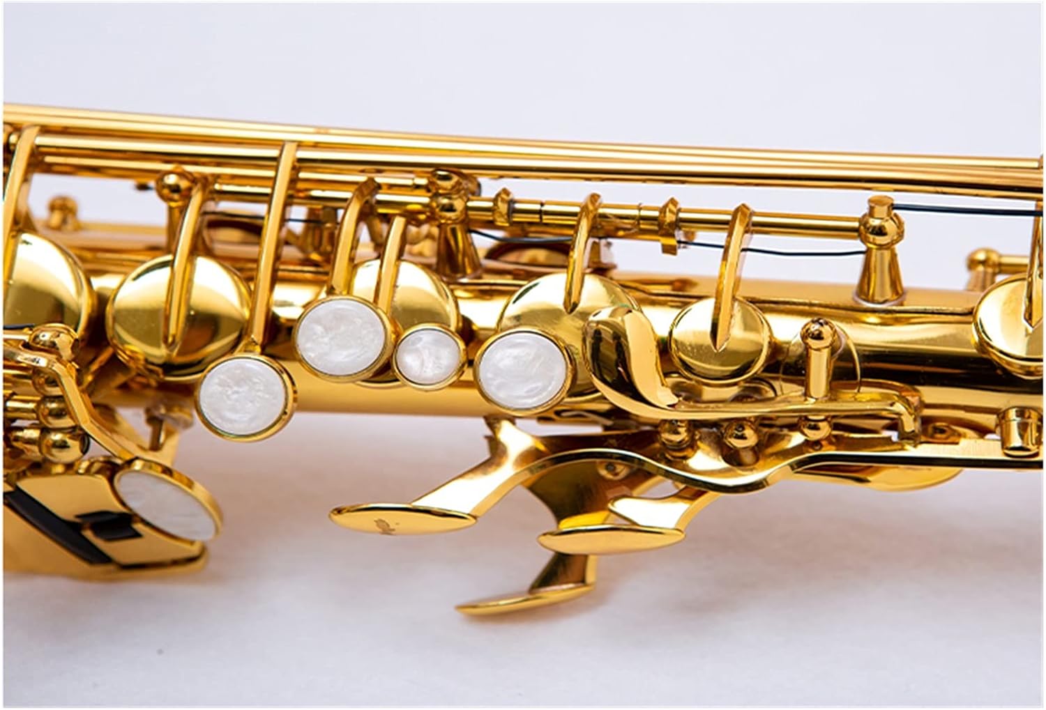 Sax Beginners Kit Professional Saxophone Gold Paint B Tone Beginner Flat Saxophone Mouthpiece Box Wind Instrument