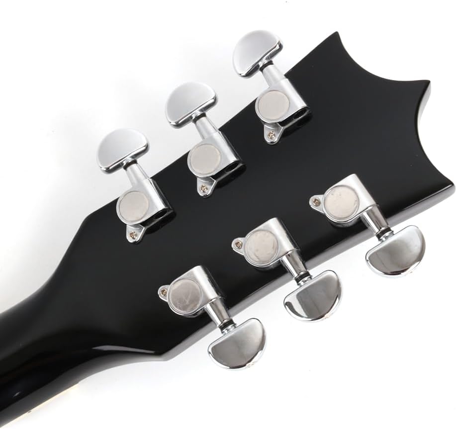 Fojill FSG-60 Electric Guitar Canadian Maple Neck Rosewood Fretboard Mahogany Body Stainless Frets(FSG-60BKR)