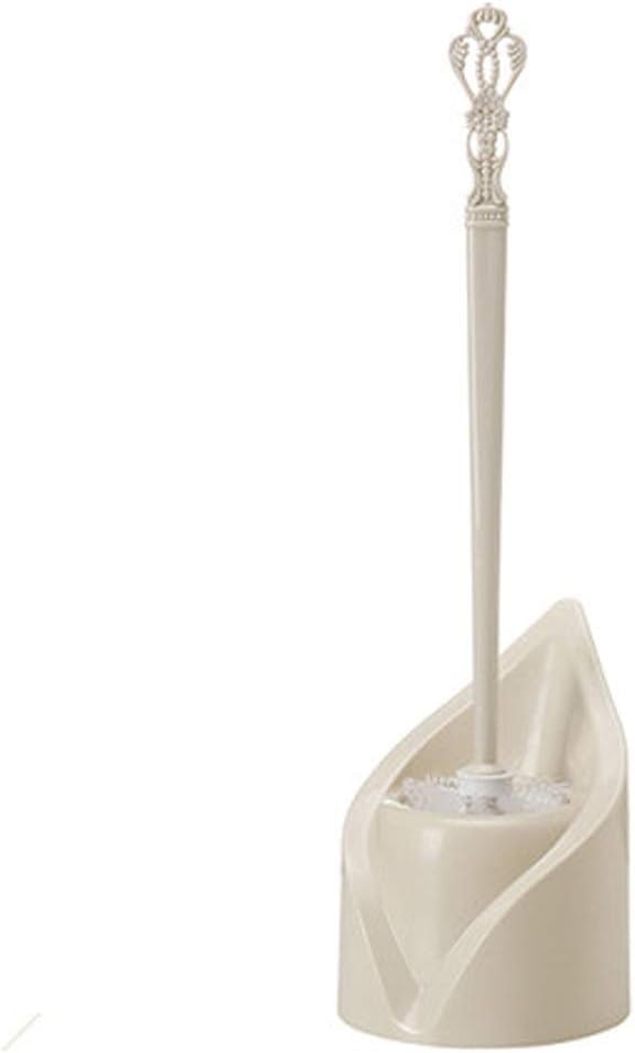 Toilet Brush,Toilet Scrubber,Toilet Brushes & Holders - Silicone Toilet Cleaning Brush Kit with Soft Bristle Brush - for Hotels, Public Toilets, Toilets, Bathrooms, Etc.(Gray) (Beige)