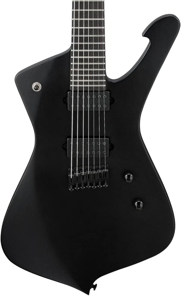 Ibanez Iron Label Iceman 7-string - Black Flat