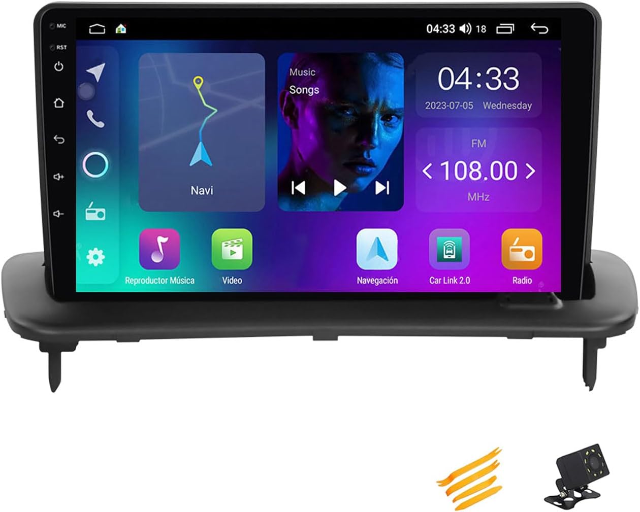 Android 13 Car Stereo Bluetooth CarPlay 2 DIN Touch Screen Compatible with Volvo S40 C30 C70 2004~2012 9In QLED Display Car Radio with Navigation Android Auto FM RDS SWC,4 Core NF1 1G+32G