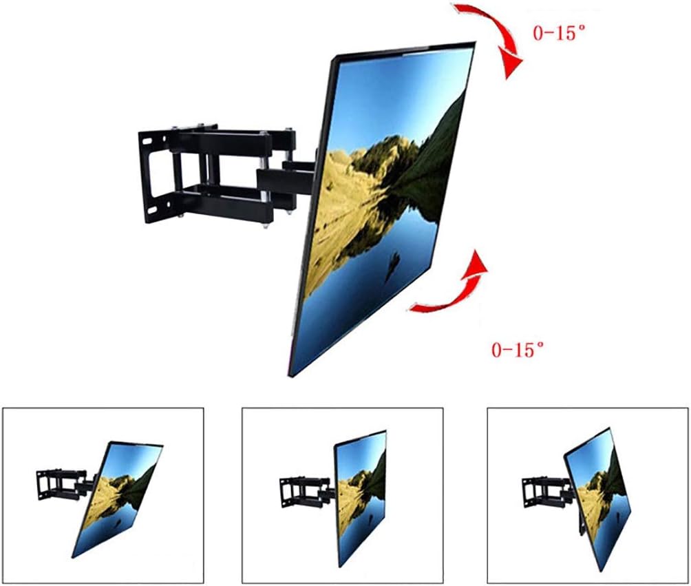 TV Stand,Tv Wall Mount Tv Wall Mount Swivel, Wall Mount Bracket, Suitable for 32-52 Inch TV, Freely Retractable, Angle Adjustment, Space Saving