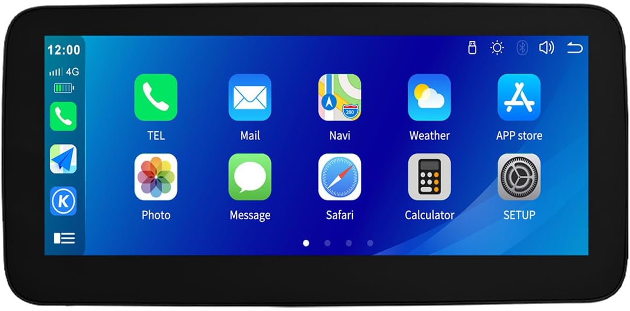 10.25 Inch Car Stereo Wireless Carplay for Mercedes Benz A CLA GLA 2013-2015 with NTG4.5 System Support Siri/Mirrorlink/Bluetooth/Android Auto/Rear Camera