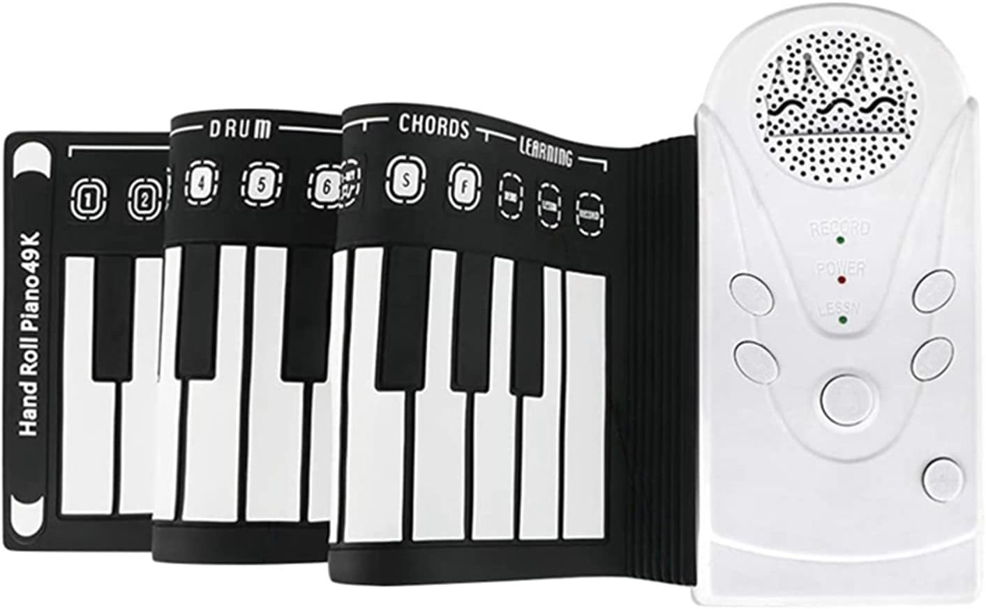 KESHUO Folding Piano Roll Up Piano 49 Keys Portable Electric Piano Keyboard Waterproof Fold Able Keyboard for Beginners and