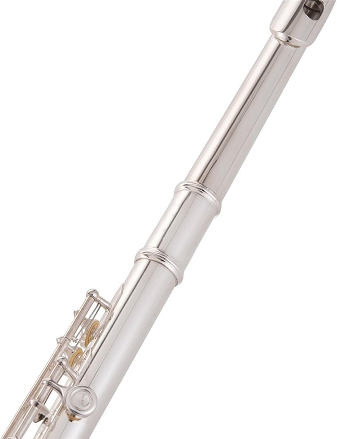 Flute Flute Wind Instrument Nickel-Silver Alloy White Copper Button E Key Split C Tone Silver-Plated 16 Closed Holes Flutes Musical Instruments