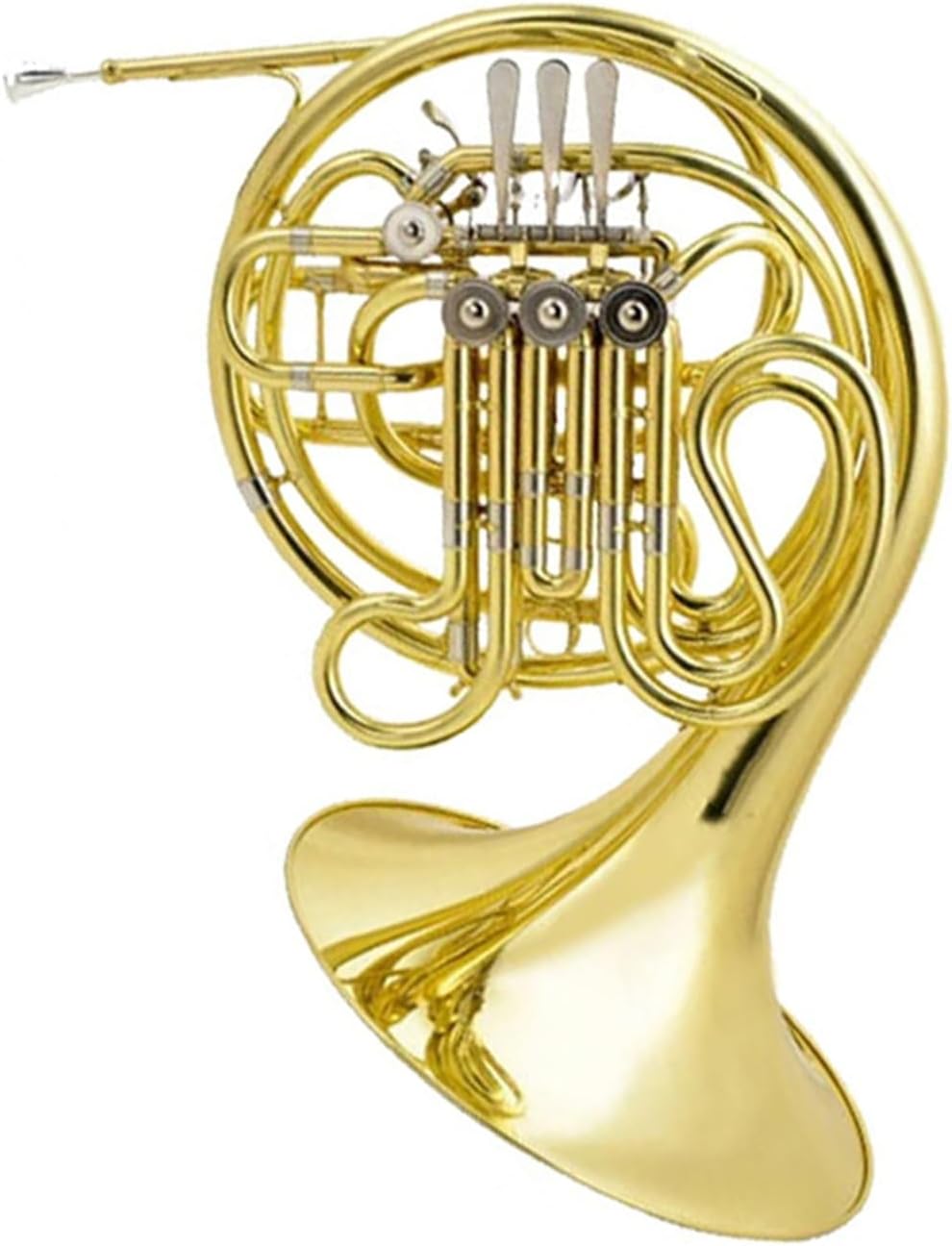 French Horn 4 key double row B flat suitable for adult beginners to play professionally