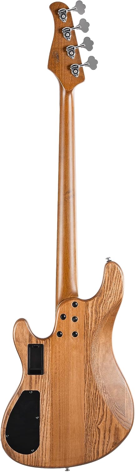 Cort GB Series Modern 4 Bass Guitar, Open Pore Vintage Natural