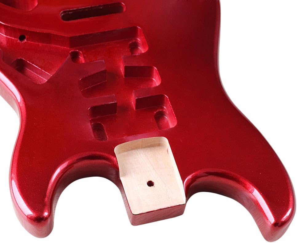 Electric Guitar Body for Fender ST Strat Guitar Accessory DIY Poplar Red HSH Guitar Body