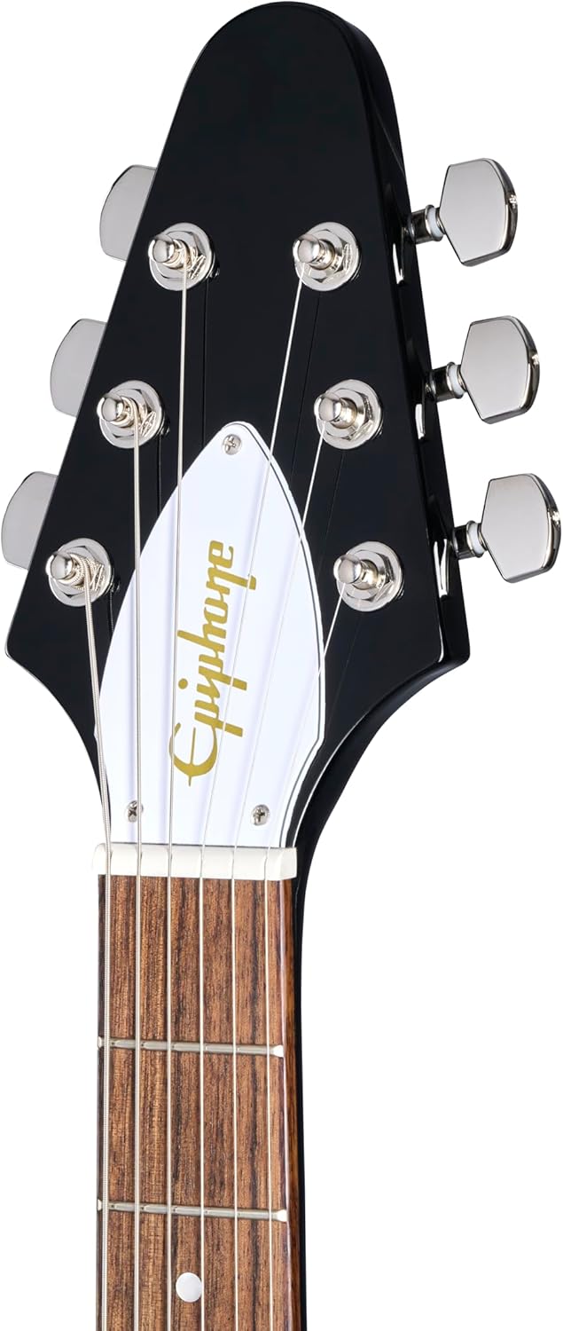 Epiphone Kirk Hammett 1979 Flying V, Ebony with Case