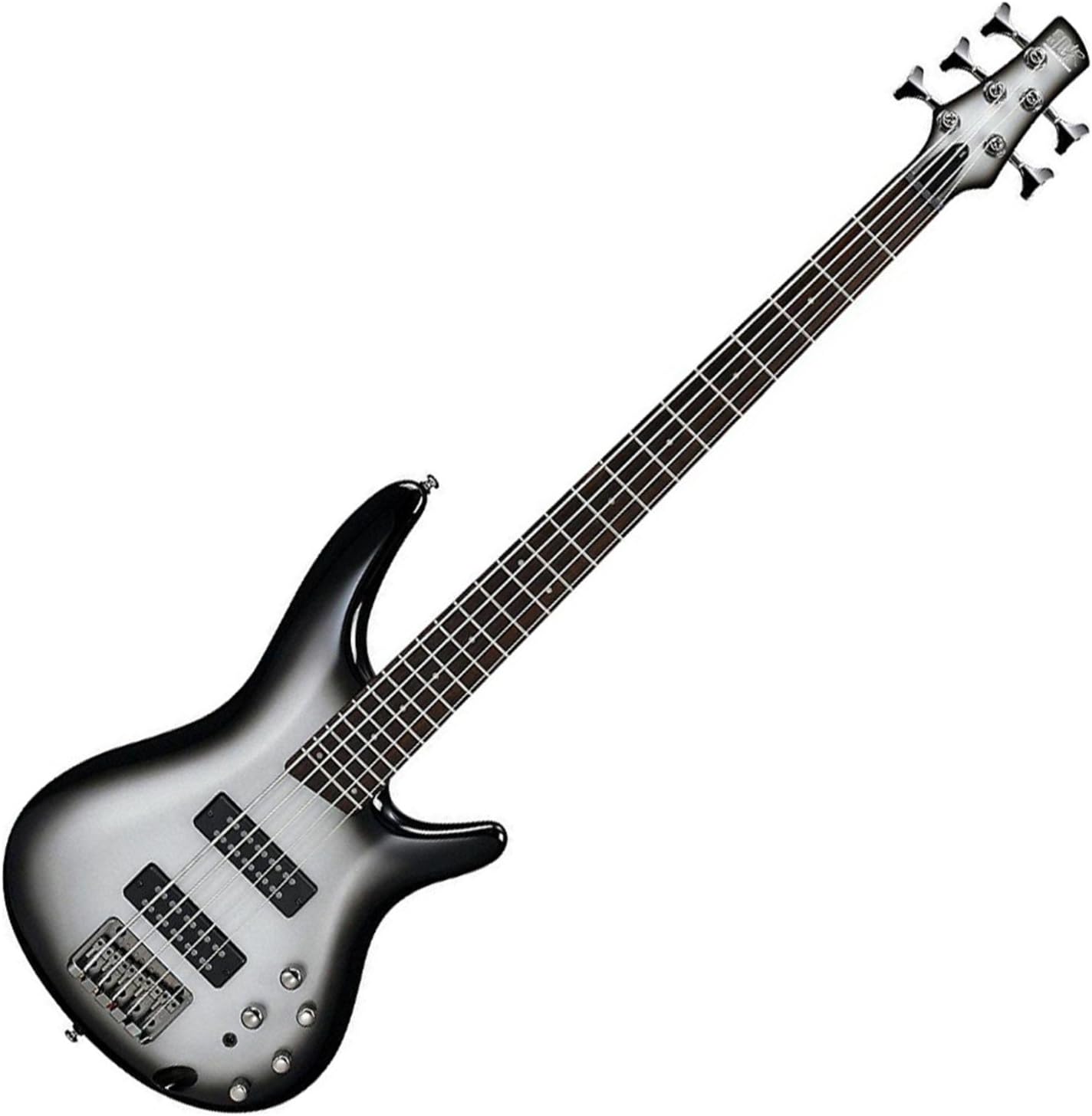 Ibanez Standard SR305E 5-string Bass Guitar - Metallic Silver Sunburst