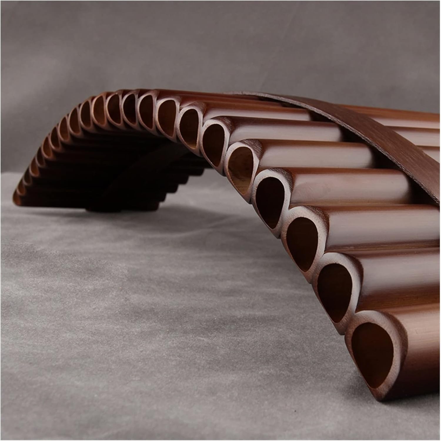 PanPipes Woodwind Instrument 22 Pipes Pan Flute C Key Folk Musical Instruments Brown Colour Flute Woodwind Instrument Handmade Pan Pipes