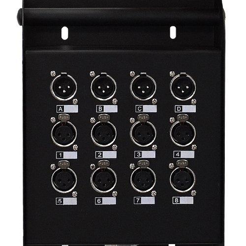 Seismic Audio - 8 Channel XLR Snake Cable 25' Long - 8 Sends and 4 XLR Returns - Color Coded, Numerically Well Labeled - Heavy Duty 25 feet Long