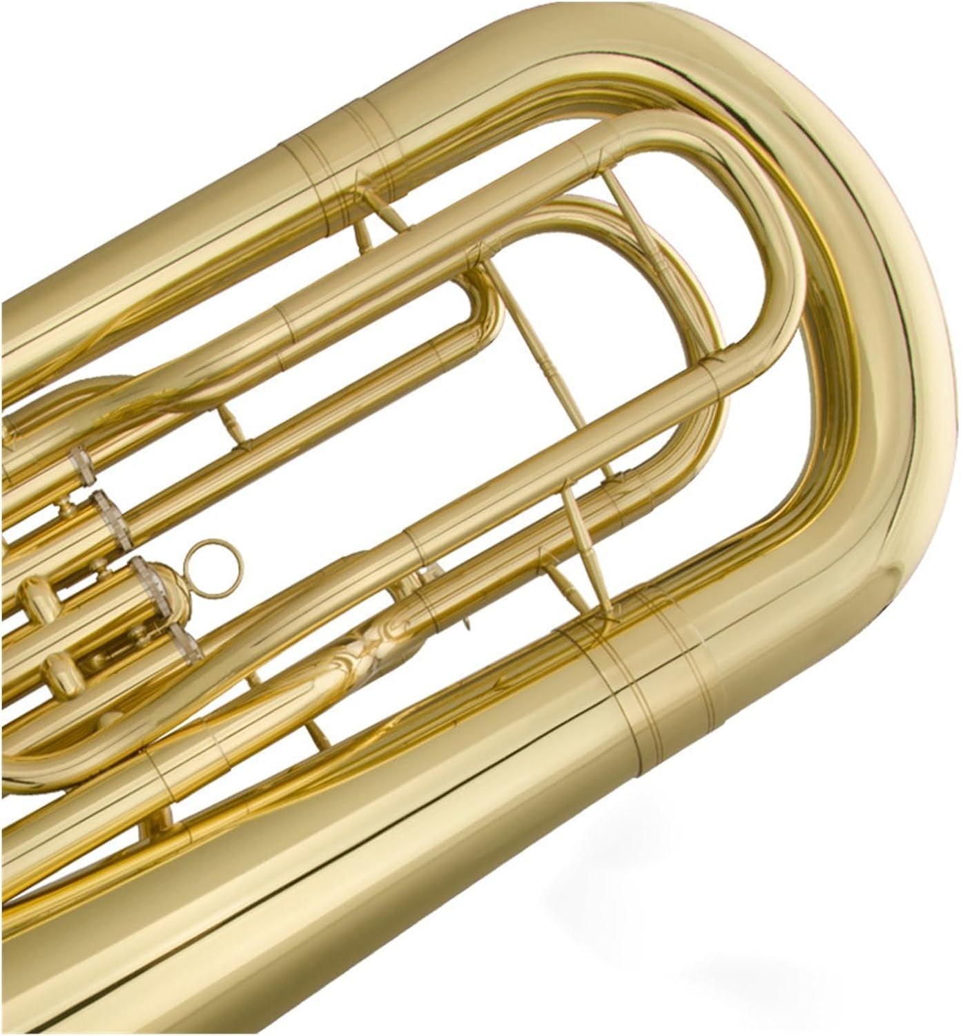 Professional Lacquered Gold B Flat Upright Key Euphonium Brass Instrument Euphonium All-brass Instrument