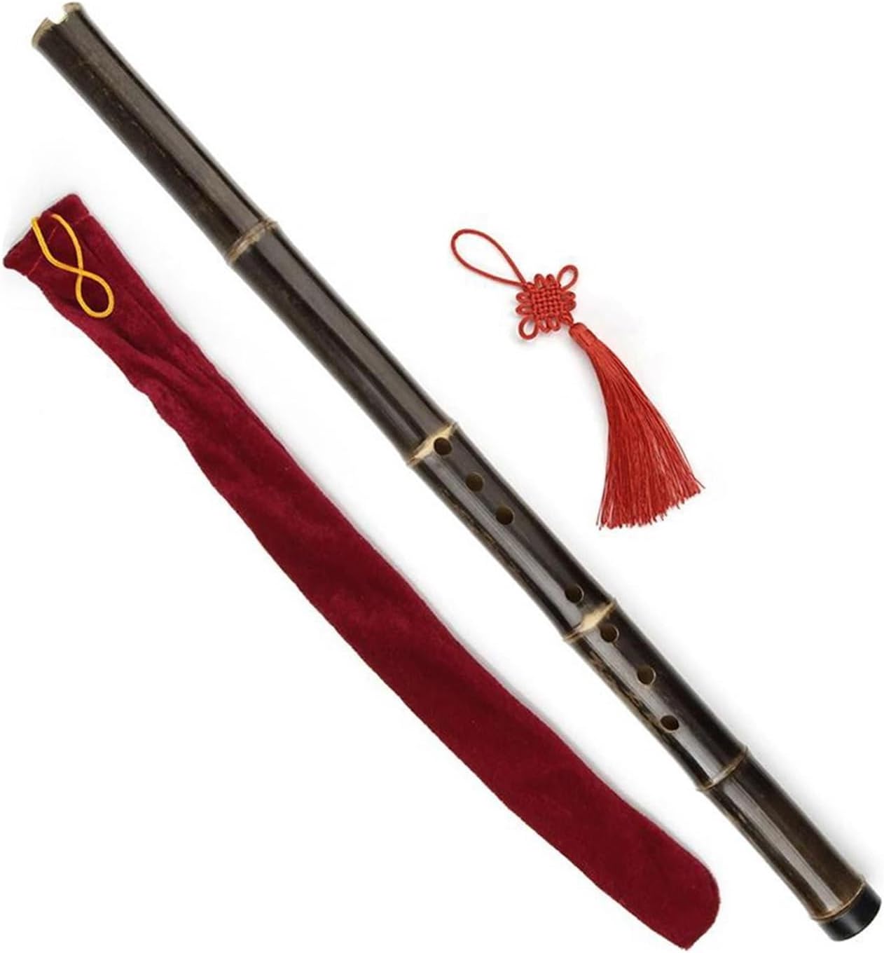 F Key Flute Woodwind Instrument Traditional Handmade(Wood Color)