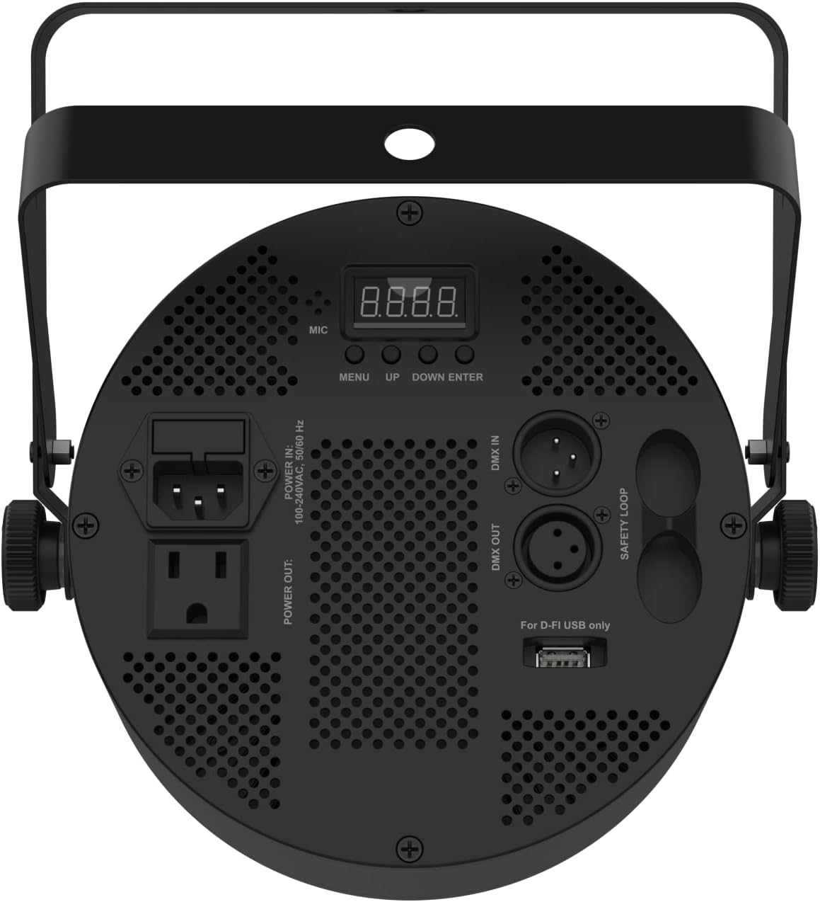 Low-profile, high-output quad-color (RGBA) LED Par compatible with ILS