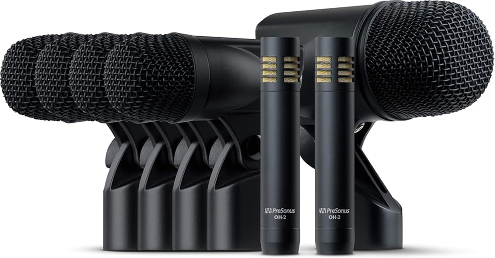 PreSonus DM-7: Complete Drum Microphone Set for Recording and Live Sound