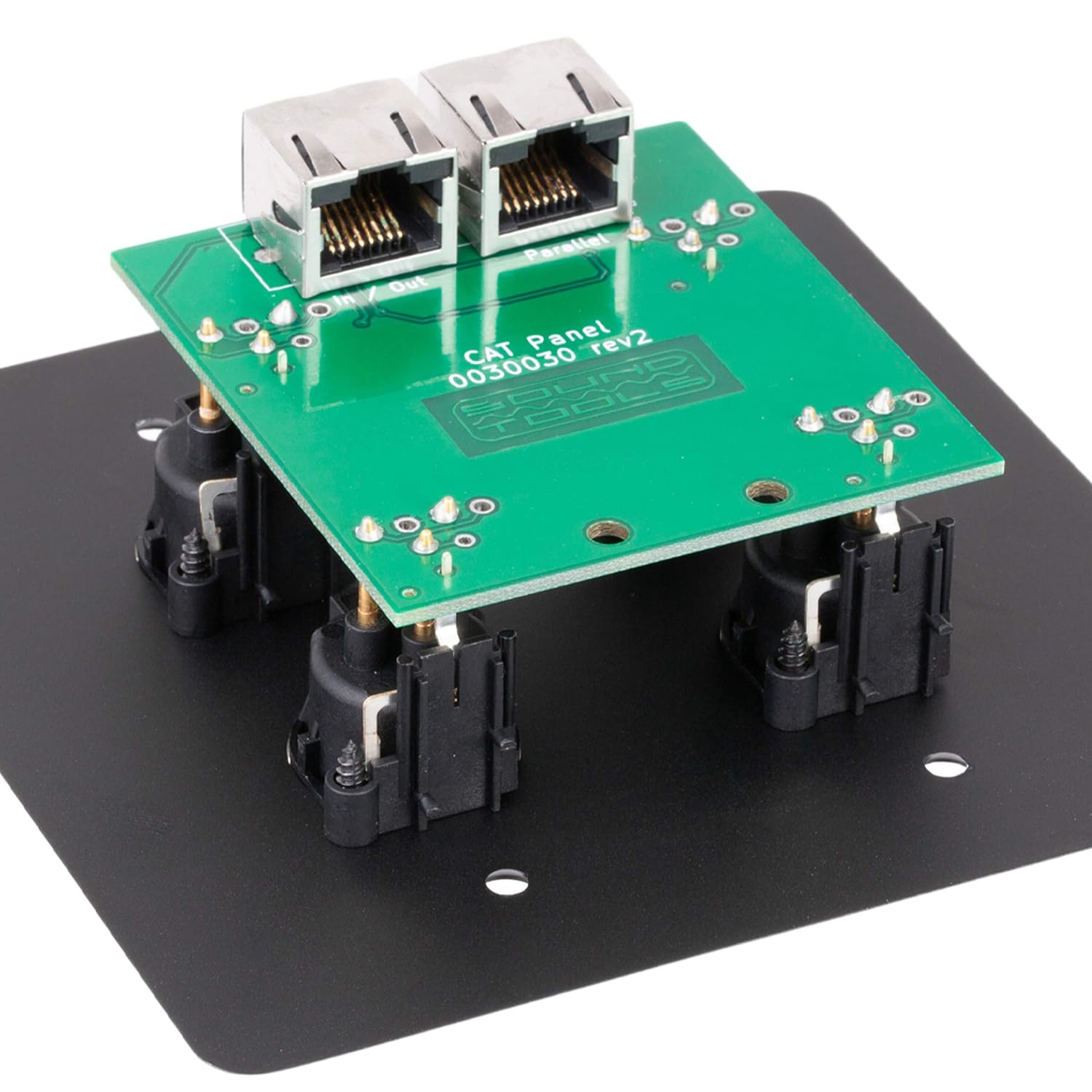 Sound Tools Wall CAT MX-B (Male, Black) - Audio Over Shielded CAT Cable. Capable of Sending Analog Audio, DMX, Clear-Com and AES.