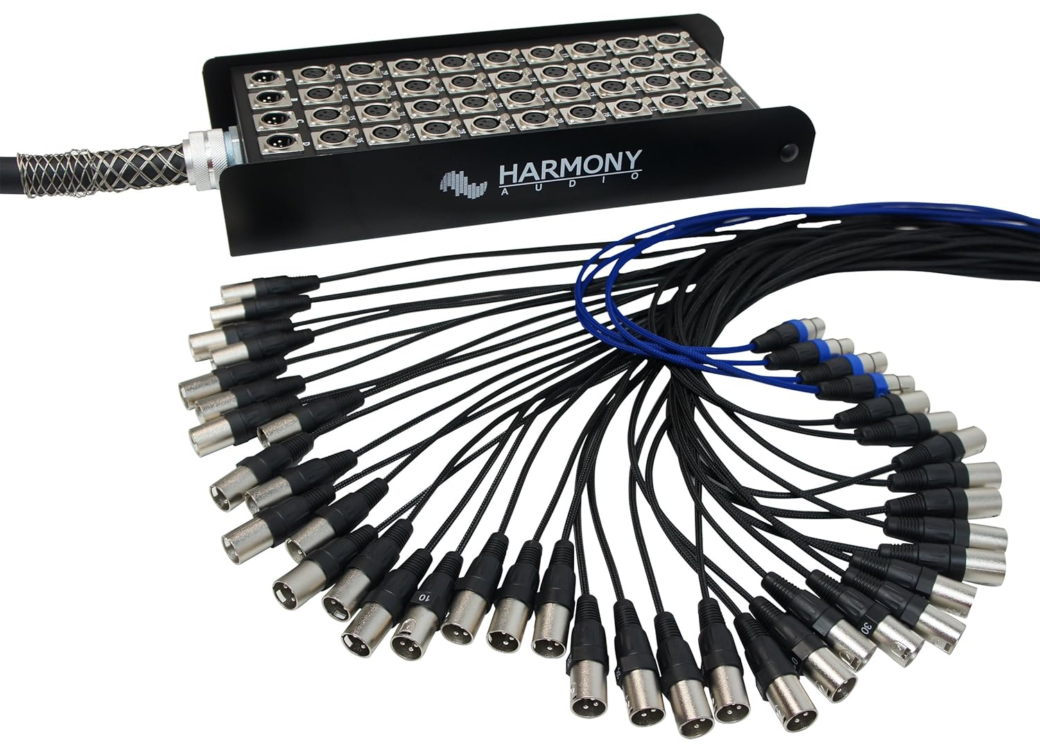 Harmony Audio HA-SB40150 Pro Stage XLR Snake Cable Box 40 Channel - 150 Feet (36 Send, 4 Returns)