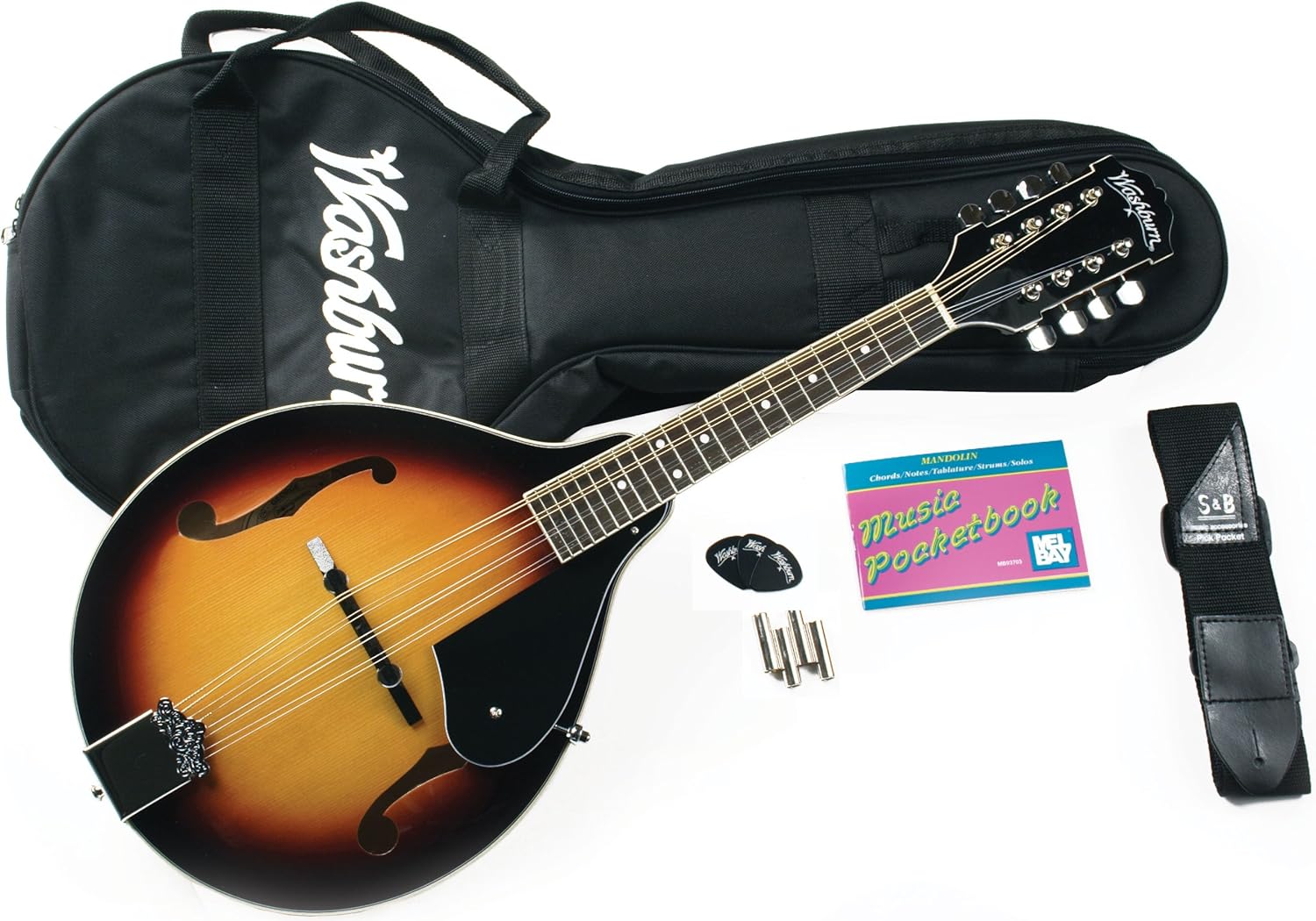 Washburn M1K A-Style Mandolin, Sunburst Finish