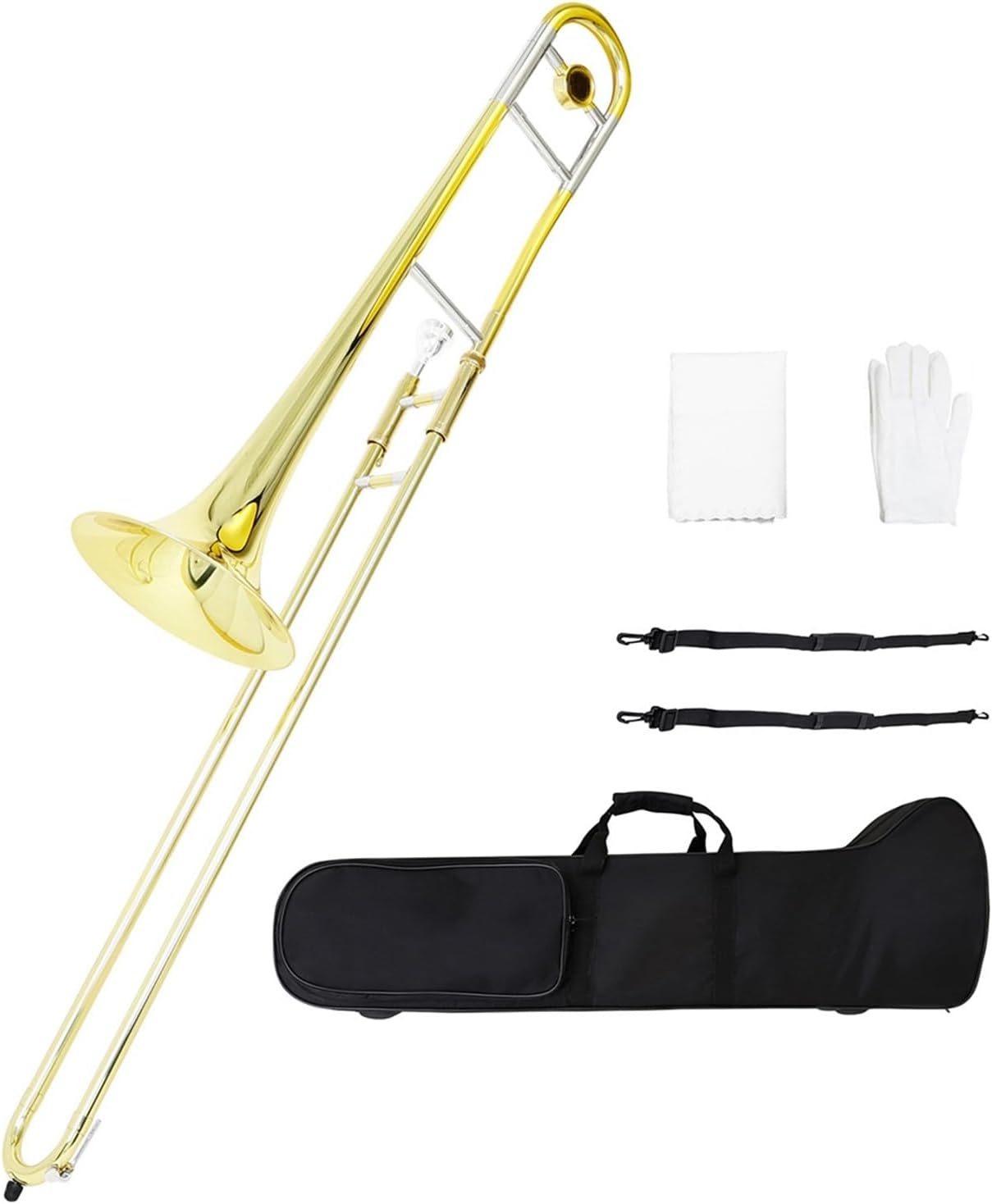 Adult Trombone Instrument Professional Alto Trombone For Beginners B Flat Instrument Brass Lacquer Gold