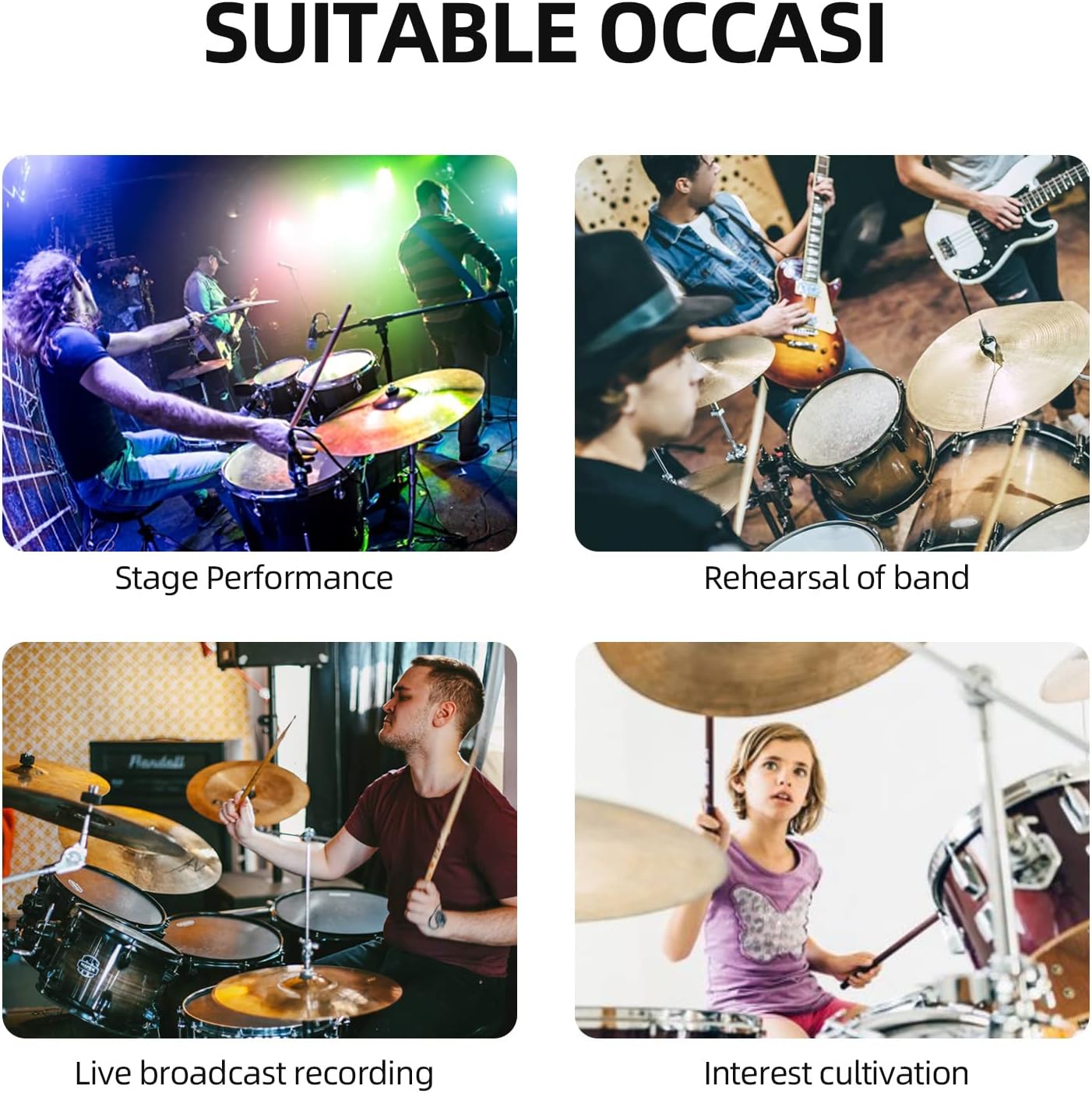 D Debra DK7 Pro 7-Piece Wired Drum Microphone Kit for Performing and Recording Drummers, Includes Mics, Mic Clip with Options for Kick Drums, Snare, Rack/Floor Toms, Congas and Cymbals