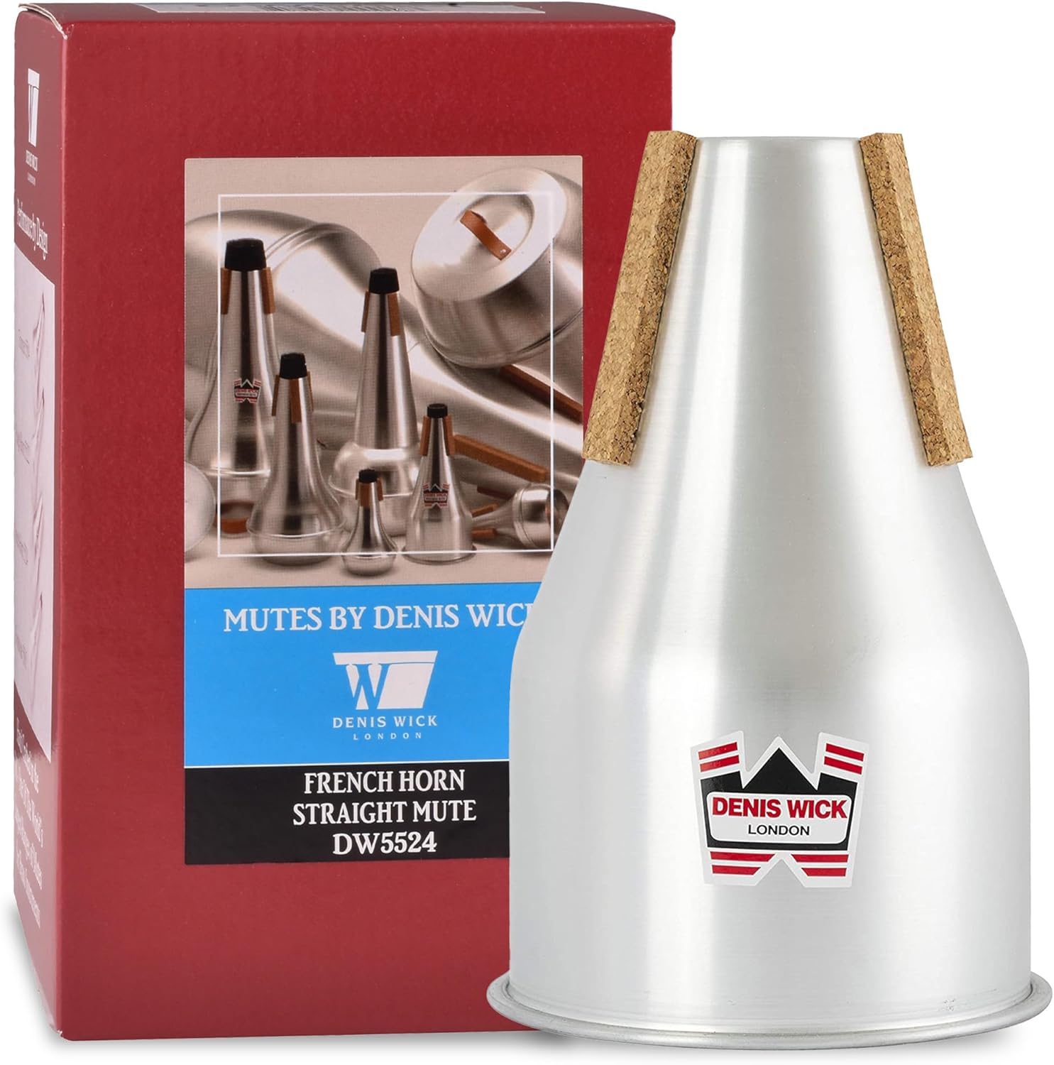 Denis Wick Straight Mute for French Horn DW5524 | Accessories for Brass Players | Mute for Lower Tone Register | Practice Mute | 7.48” x 4.53” x 4.53”