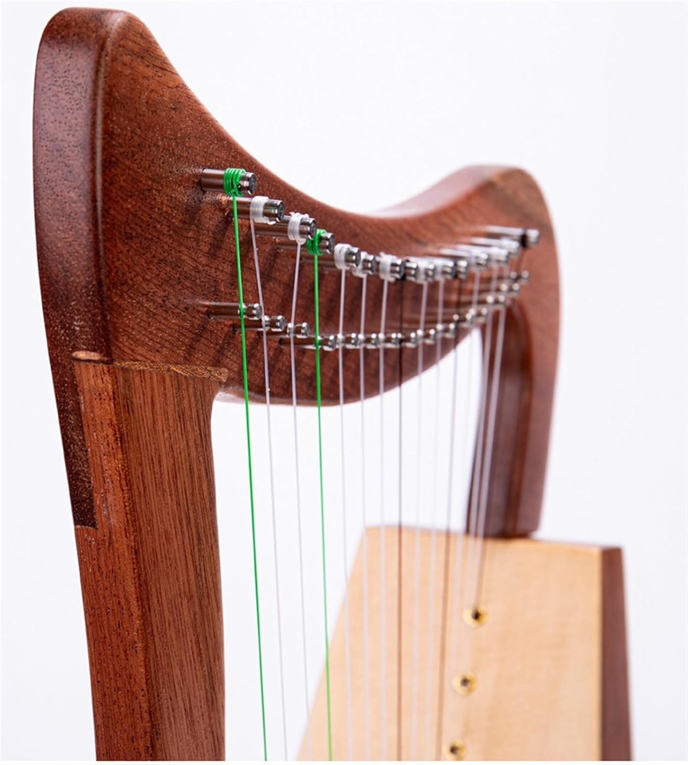 Lyre Harp Set 15-string Niche Instrument Small Harp Mahogany Veneer/spruce Veneer