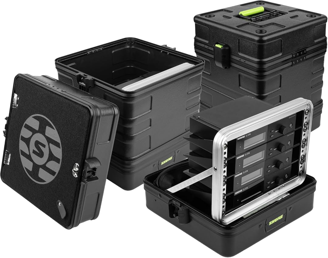 Gator Shure Cases System Solution Series Wireless System Solution Case 4 - Holds 4 Systems (SH-WSYS-CASE4)