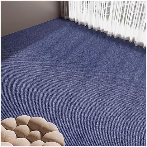 Soundproof Carpet, Household Sound Absorbing Pad, Thickened Floor Mat for Fitness, Piano, Drum, Noise Reduction, Blue, 90x300cm